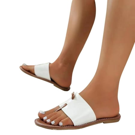 ZIZOCWA Flat Bottom Beach Slippers Ladies Fashion Summer Solid Color Leather Clamping Toe Flip Flops Vintage Outdoor Women S Sandals White Size7.5
ZIZOCWA Flat Bottom Beach Slippers Ladies Fashion Summer Solid Color Leather Clamping Toe Flip Flops Vintage Outdoor Women S Sandals White Size7.5