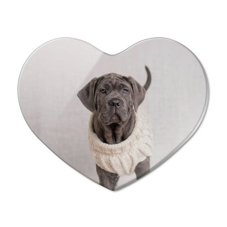 Neapolitan Mastiff Dog Nifty Sweater Heart Acrylic Fridge Refrigerator Magnet
