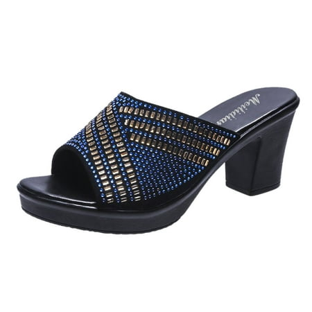 Ladies Slippers Large Flat Bottom Summer New TWomen Wear Diamond One Line Women Sandals Women s Shoes Blue Size 7.5
Ladies Slippers Large Flat Bottom Summer New TWomen Wear Diamond One Line Women Sandals Women s Shoes Blue Size 7.5