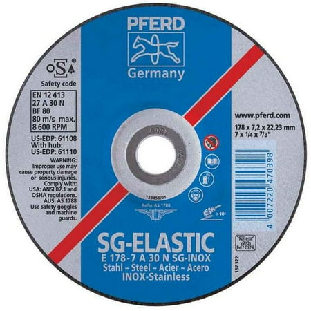 Pferd Pferd 61109 9\ X 1/4\ Grinding Wheel 7/8\ Ah A 30 N Sg-inox - Type 27 (10 In A Box)
Pferd Pferd 61109 9\ X 1/4\ Grinding Wheel 7/8\ Ah A 30 N Sg-inox - Type 27 (10 In A Box)