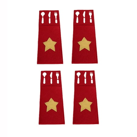 4 Pieces/Set Christmas Star Cutlery Fork Spoon Holder Bag Dinnerware Storage Pack Chopstick New Year Festival Party
4 Pieces/Set Christmas Star Cutlery Fork Spoon Holder Bag Dinnerware Storage Pack Chopstick New Year Festival Party