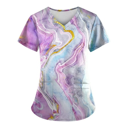Bicoasu Women Cartoon Animal Print Scrub Shirt Tops Short Sleeve v Neck Pocket Working Uniform Medical Workwear Pink 3XL
Bicoasu Women Cartoon Animal Print Scrub Shirt Tops Short Sleeve v Neck Pocket Working Uniform Medical Workwear Pink 3XL