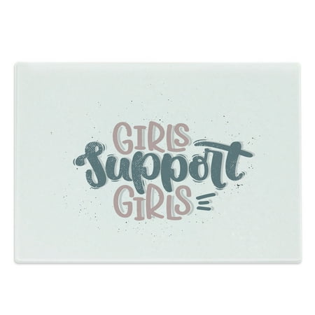 Feminism Cutting Board Girls Support Girls Inspirational Calligraphy Biocolour Style Lettering Decorative Tempered Glass Cutting and Serving Board in 3 Sizes by Ambesonne
Feminism Cutting Board Girls Support Girls Inspirational Calligraphy Biocolour Style Lettering Decorative Tempered Glass Cutting and Serving Board in 3 Sizes by Ambesonne