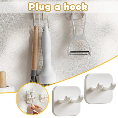 TUOBARR 2Pcs Punch-free Plug Hook Creative Wire Kitchen Socket Storage Rack Double Hook
TUOBARR 2Pcs Punch-free Plug Hook Creative Wire Kitchen Socket Storage Rack Double Hook