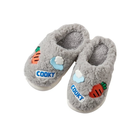 Ymiytan Girls Anti-Slip Plush Slipper House Breathable Slip On Fuzzy Slippers Bedroom Casual Warm Shoes Gray 1Y
Ymiytan Girls Anti-Slip Plush Slipper House Breathable Slip On Fuzzy Slippers Bedroom Casual Warm Shoes Gray 1Y