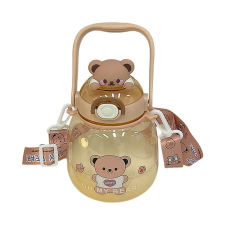 Straw Bottle Refillable Large Capacity Portable Shoulder Strap Cartoon Water Cup for Students
Straw Bottle Refillable Large Capacity Portable Shoulder Strap Cartoon Water Cup for Students