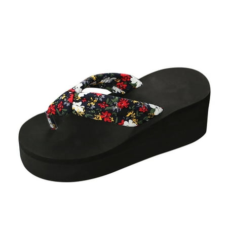 Womens Sandals Women Wedge Heel Thick Bottom Floral Flip Flops Beach Flip Flops Fashion Summer Casual Slippers Women S Sandals Eva Black 39
Womens Sandals Women Wedge Heel Thick Bottom Floral Flip Flops Beach Flip Flops Fashion Summer Casual Slippers Women S Sandals Eva Black 39
