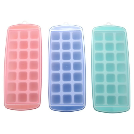 Chamat Ice Cube Trays 3 Packs Flexible Silicone Ice Cube Molds Tray with Lids Ice Trays Make 63 Ice Cube Stackable Durable
Chamat Ice Cube Trays 3 Packs Flexible Silicone Ice Cube Molds Tray with Lids Ice Trays Make 63 Ice Cube Stackable Durable