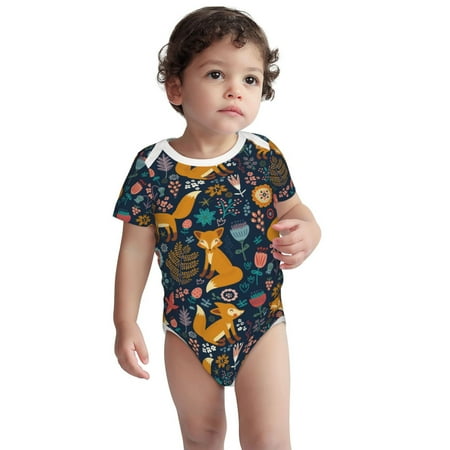 Haiem Colorful Fox Printed Unisex-Baby Short Sleeve Onesies Bodysuits Unisex Babies Snap-Up Rompers-6 Months
Haiem Colorful Fox Printed Unisex-Baby Short Sleeve Onesies Bodysuits Unisex Babies Snap-Up Rompers-6 Months