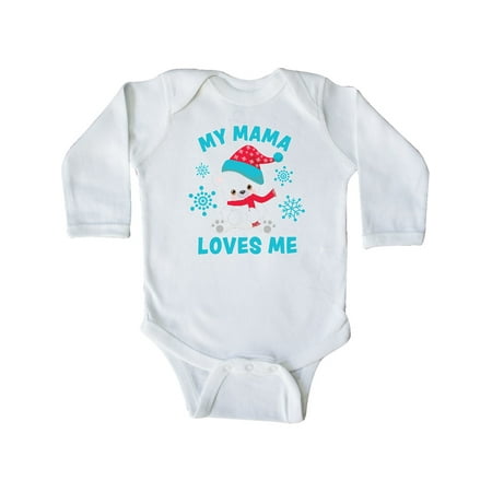 Inktastic Polar Bear My Mama Loves Me in Santa Hat with Snowflakes Gift Baby Boy or Baby Girl Long Sleeve Bodysuit
Inktastic Polar Bear My Mama Loves Me in Santa Hat with Snowflakes Gift Baby Boy or Baby Girl Long Sleeve Bodysuit