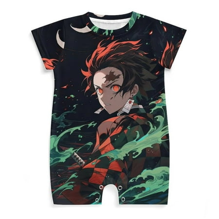 Demon Slayer Baby Romper Anime Romper for Baby Short Sleeve Pajamas for Baby Boy Girl Jumpsuits Sleep And Play 3-24 Months
Demon Slayer Baby Romper Anime Romper for Baby Short Sleeve Pajamas for Baby Boy Girl Jumpsuits Sleep And Play 3-24 Months