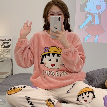 Autumn Winter New Warm Flannel Women s Pajamas Set Long-sleeved Trousers Two-piece Set Cute Soft Home Wear Clothes for Women
Autumn Winter New Warm Flannel Women s Pajamas Set Long-sleeved Trousers Two-piece Set Cute Soft Home Wear Clothes for Women