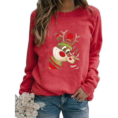 jsaierl Oversized Sweatshirt for Women Christmas Printed Sweatshirt Round Neck Long Sleeve Fashion Tops for Women Comfy Sweatshirts for Holiday
jsaierl Oversized Sweatshirt for Women Christmas Printed Sweatshirt Round Neck Long Sleeve Fashion Tops for Women Comfy Sweatshirts for Holiday