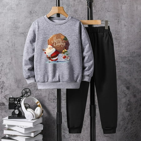 Toddler Boys Outfit Sets Winter Christmas Long Sleeve Cartoon Prints Pullover Tops Pants Two-Piece Clothes Suit
Toddler Boys Outfit Sets Winter Christmas Long Sleeve Cartoon Prints Pullover Tops Pants Two-Piece Clothes Suit