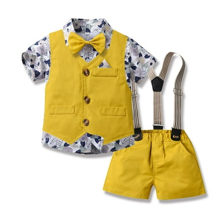 Lilgiuy Boys Gentleman Outfit Short Sleeve Printing Shirts Strap Shorts Three-piece Set for Photography Performance
Lilgiuy Boys Gentleman Outfit Short Sleeve Printing Shirts Strap Shorts Three-piece Set for Photography Performance