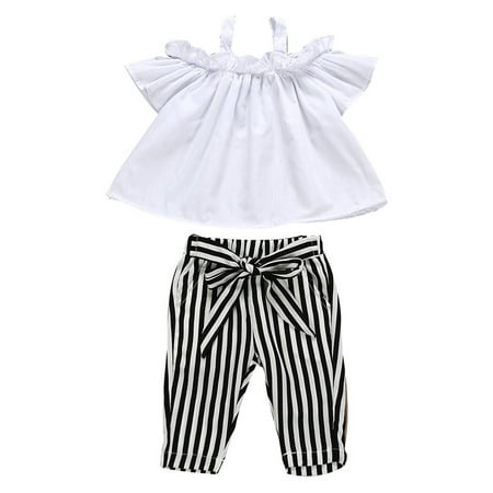 EHTMSAK Infant Baby Toddler Children Girl Summer Outfits T Shirts and Pants Set Short Sleeve Clothing Set White 6M-5Y 90
EHTMSAK Infant Baby Toddler Children Girl Summer Outfits T Shirts and Pants Set Short Sleeve Clothing Set White 6M-5Y 90