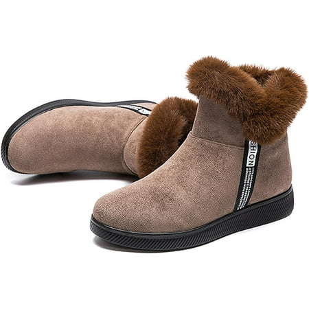 Women s Suede Fleece Warm Side Zipper Flat Ankle Boots Winter Outdoor Non-Slip Waterproof Soft Sole MAMA shoes
Women s Suede Fleece Warm Side Zipper Flat Ankle Boots Winter Outdoor Non-Slip Waterproof Soft Sole MAMA shoes
