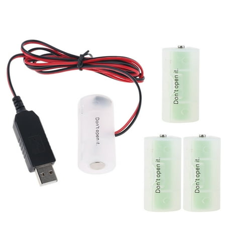 SIEYIO Battery Eliminator USB Power SupplyCable Replace 1.5V C Battery for Radio Electric Toy Clock LED Strip Light Calculator
SIEYIO Battery Eliminator USB Power SupplyCable Replace 1.5V C Battery for Radio Electric Toy Clock LED Strip Light Calculator