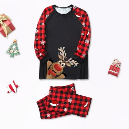 Christmas Gifts Daddy Dad Sleepwear for Christmas Family Matching Pajamas Cute Big Headed Deer Print Pjs Plaid Long Sleeve Tops And Pants Soft Casusal Holiday Sleepwear Polyester Black S
Christmas Gifts Daddy Dad Sleepwear for Christmas Family Matching Pajamas Cute Big Headed Deer Print Pjs Plaid Long Sleeve Tops And Pants Soft Casusal Holiday Sleepwear Polyester Black S