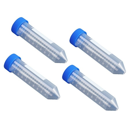 50PCS 50ml Pointed Head Centrifuge Tube with Screw Sample Supply Blue