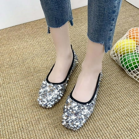 WQJNWEQ Women s Flats Shoes Leisure Fashion Pointed Toe Shoes Sequin Decoration Casualable Comfort
WQJNWEQ Women s Flats Shoes Leisure Fashion Pointed Toe Shoes Sequin Decoration Casualable Comfort