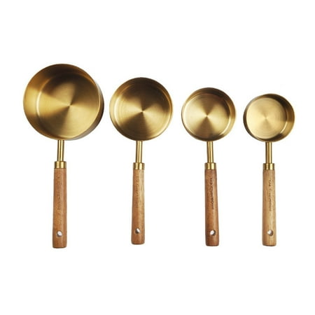 TINYSOME Stainless Steel Measuring Cups and Spoons Set Wood Handle for Cooking Baking
TINYSOME Stainless Steel Measuring Cups and Spoons Set Wood Handle for Cooking Baking