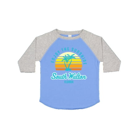 Inktastic Summer Enjoy the Sunshine South Walton Florida in Blue Gift Toddler Boy or Toddler Girl T-Shirt
