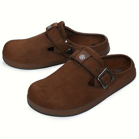 Cozy Suede Mules - Soft Leather Arch Support Slip-Resistant Comfortable House Slippers for Women and Men - Breathable Easy Slip-On Design Perfect for Indoor and Outdoor Use
Cozy Suede Mules - Soft Leather Arch Support Slip-Resistant Comfortable House Slippers for Women and Men - Breathable Easy Slip-On Design Perfect for Indoor and Outdoor Use