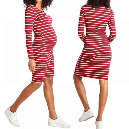 Novobey Womens Nightshirt Long Sleeves Nightgown Striped Maternity Nightgown Long Dress
Novobey Womens Nightshirt Long Sleeves Nightgown Striped Maternity Nightgown Long Dress