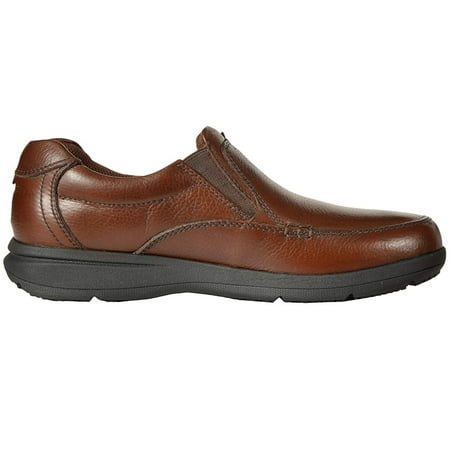 Nunn Bush Cam Moc Toe Slip-On Cognac Tumbled Leather