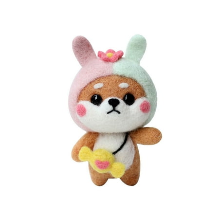 Fun Plush Doll DIY Needle Felting Kit Punch Needle Plush Material Accessories Cartoon Dog DIY Art Carft for Home Kids Adults Gift (Dual-color Akita)
Fun Plush Doll DIY Needle Felting Kit Punch Needle Plush Material Accessories Cartoon Dog DIY Art Carft for Home Kids Adults Gift (Dual-color Akita)