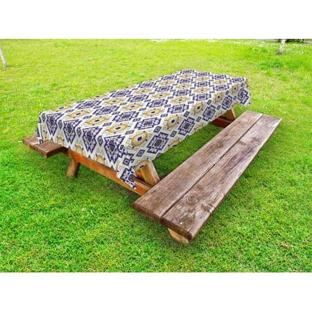 Vintage Outdoor Tablecloth Classical Victorian Pattern with Geometric Shapes and Floral Swirls Decorative Washable Fabric Picnic Tablecloth 58 X 104 Inches Goldenrod Dark Blue Beige by Ambesonne
Vintage Outdoor Tablecloth Classical Victorian Pattern with Geometric Shapes and Floral Swirls Decorative Washable Fabric Picnic Tablecloth 58 X 104 Inches Goldenrod Dark Blue Beige by Ambesonne
