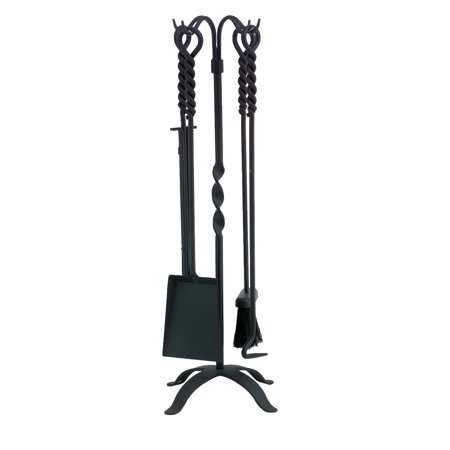 Dagan Five Piece Wrought Iron Fireplace Tool Set Black
Dagan Five Piece Wrought Iron Fireplace Tool Set Black