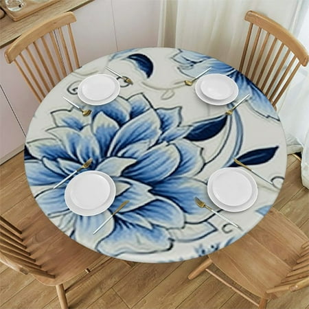 HAOXIT Round Tablecloth Blue Yellow Floral Pattern Table Cloth Tablecover for Round Tables Perfect for Kitchen Dinner Restaurant Holiday Picnic Party Table Cover 38-42
HAOXIT Round Tablecloth Blue Yellow Floral Pattern Table Cloth Tablecover for Round Tables Perfect for Kitchen Dinner Restaurant Holiday Picnic Party Table Cover 38-42
