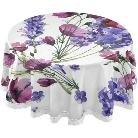 Hyjoy Lavender Round Tablecloth 60 inch Waterproof Tablecloth Stain Resistant and Wrinkle Decorative Patio Table Cloths for Kitchen Dinning Room Party Home Garden Picnic
Hyjoy Lavender Round Tablecloth 60 inch Waterproof Tablecloth Stain Resistant and Wrinkle Decorative Patio Table Cloths for Kitchen Dinning Room Party Home Garden Picnic