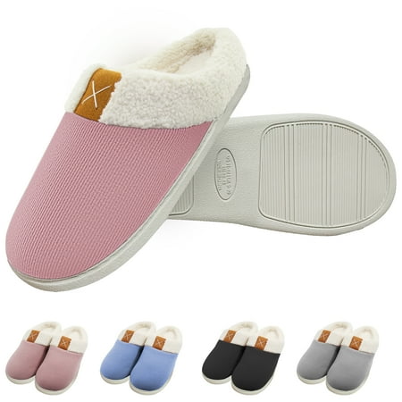Pink Womens Slippers Comfort Memory Foam House Slippers Warm Wool-Like Plush Fleece Lined House Shoes with Anti-Skid Rubber Sole
Pink Womens Slippers Comfort Memory Foam House Slippers Warm Wool-Like Plush Fleece Lined House Shoes with Anti-Skid Rubber Sole