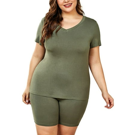 Fancy Womens Pyjamas Set T-shirt Tops Shorts Underwear Nightwear Lingerie Comfor Suit Green 4XL
Fancy Womens Pyjamas Set T-shirt Tops Shorts Underwear Nightwear Lingerie Comfor Suit Green 4XL