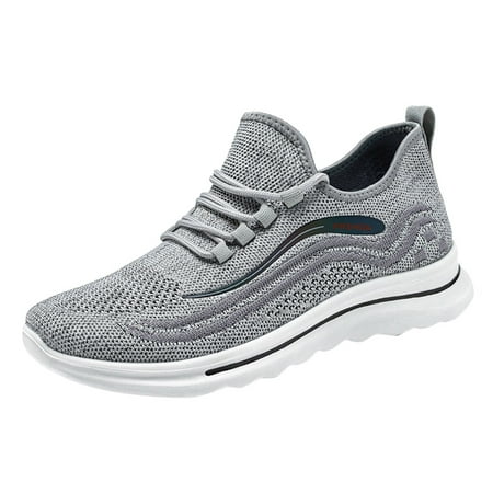 Men s Running Shoes Fashion Autumn Men Sports Shoes Flat Lightweight Elastic Lace Up Fly Woven Mesh Comfortable Casual Style sneakers for Men Mesh Grey
Men s Running Shoes Fashion Autumn Men Sports Shoes Flat Lightweight Elastic Lace Up Fly Woven Mesh Comfortable Casual Style sneakers for Men Mesh Grey