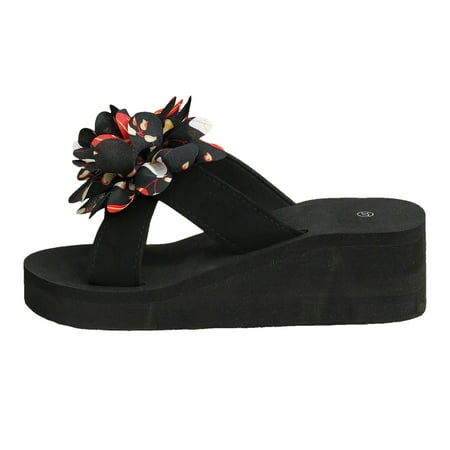 Chailin Womens Flowers Bohemian Wind Outside Wear Beach Thick Bottom Large Size Slope With Sandals Slippers
Chailin Womens Flowers Bohemian Wind Outside Wear Beach Thick Bottom Large Size Slope With Sandals Slippers