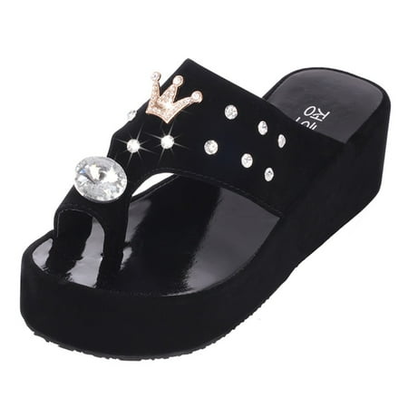 Pgeraug womens slippers Women Open Toe Slippers Summer Platform Wedges Sandals Casual Shoes Beach Shoes mens slippers Black 37
Pgeraug womens slippers Women Open Toe Slippers Summer Platform Wedges Sandals Casual Shoes Beach Shoes mens slippers Black 37