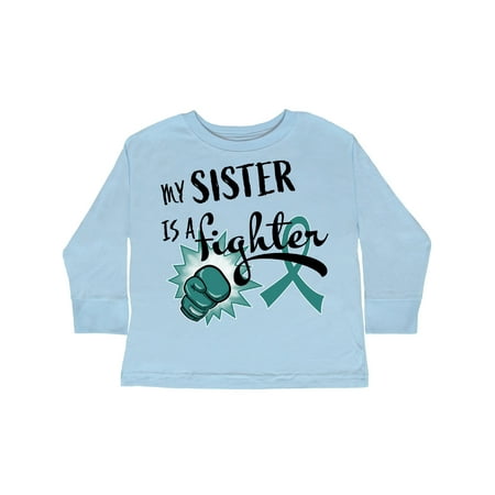Inktastic Ovarian Cancer Awareness My Sister is a Fighter Gift Toddler Boy or Toddler Girl Long Sleeve T-Shirt
Inktastic Ovarian Cancer Awareness My Sister is a Fighter Gift Toddler Boy or Toddler Girl Long Sleeve T-Shirt