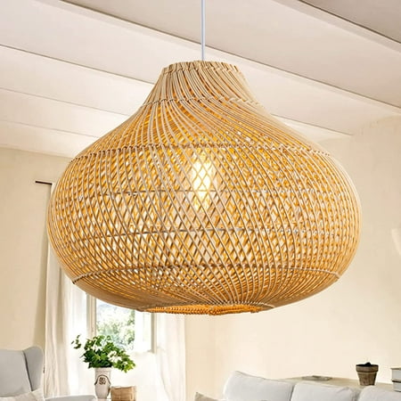 ZXNYH Rattan Pendant Lights Large Wicker Chandelier Hand-Woven Boho Pendant Light Rattan Basket Hanging Light for Dining Room Kitchen Island Living Room
ZXNYH Rattan Pendant Lights Large Wicker Chandelier Hand-Woven Boho Pendant Light Rattan Basket Hanging Light for Dining Room Kitchen Island Living Room