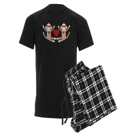 CafePress - Couples Sock Monkey - Men s Dark Pajamas