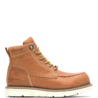 Wolverine I-90 DuraShocks Moc-Toe 6 Work Boot Men Tan