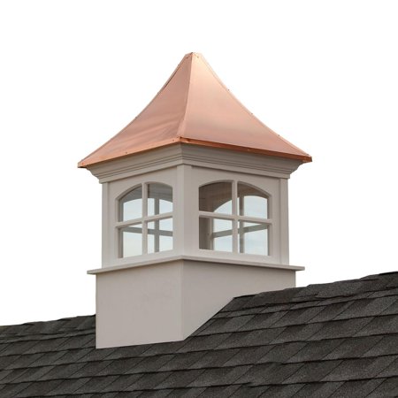 98" Beautiful Handcrafted "Westport" Vinyl Cupola with Copper Roof