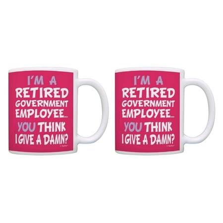 ThisWear Retirement Gag Gifts Retired Government Employee Govt Retiring Mug 11 ounce 2 Pack Coffee Mugs Pink
ThisWear Retirement Gag Gifts Retired Government Employee Govt Retiring Mug 11 ounce 2 Pack Coffee Mugs Pink