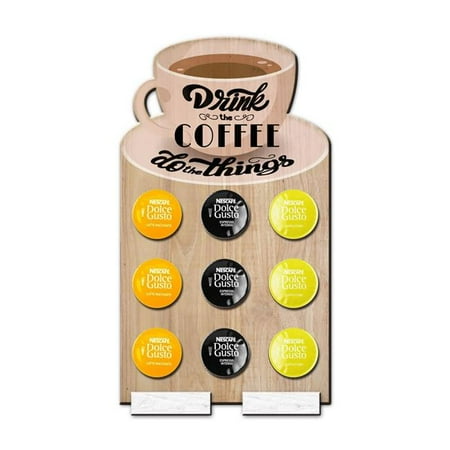 Mr. MJs Trading IV-W19-KCH004 Drink Coffee K-Cup Stand Wall Decor