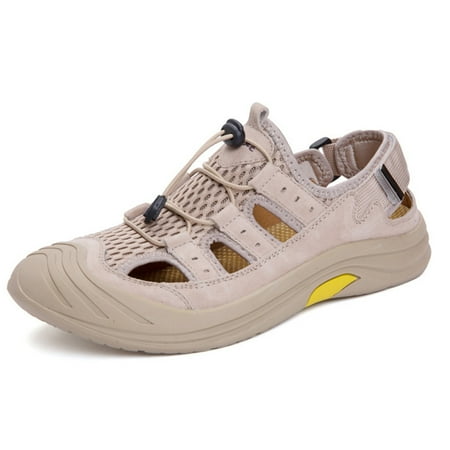 Lopsie men s shoes ventilated sports leisure outdoor sandals closed toe anti collision men s khaki sandals US size 6.5
Lopsie men s shoes ventilated sports leisure outdoor sandals closed toe anti collision men s khaki sandals US size 6.5