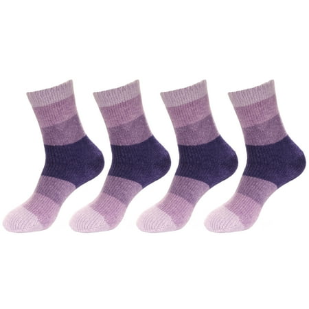 BambooMN 4 Pairs Women s Chenille Fuzzy Color Block Crew Home Socks Purple Rain Small/Medium
BambooMN 4 Pairs Women s Chenille Fuzzy Color Block Crew Home Socks Purple Rain Small/Medium