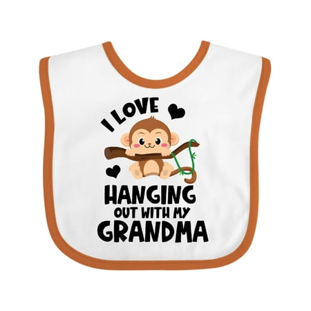 Inktastic Monkey I Love Hanging out with My Grandma Gift Baby Boy or Baby Girl Bib
Inktastic Monkey I Love Hanging out with My Grandma Gift Baby Boy or Baby Girl Bib